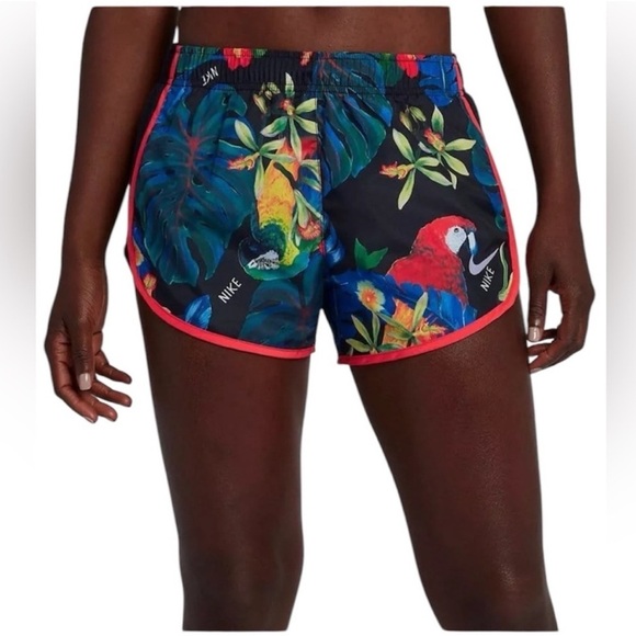 Nike Dri-Fit Size Medium Tropical Printed Athletic Shorts. - Picture 1 of 5
